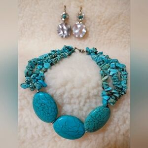 Turquoise Necklace and earrings